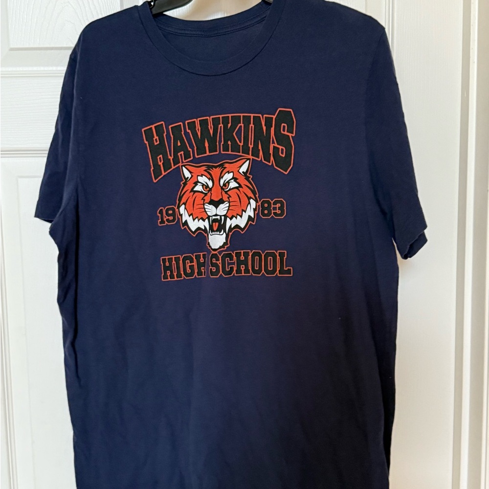 Stranger‎ things - Hawkins High School Navy MENS T-Shirt XL